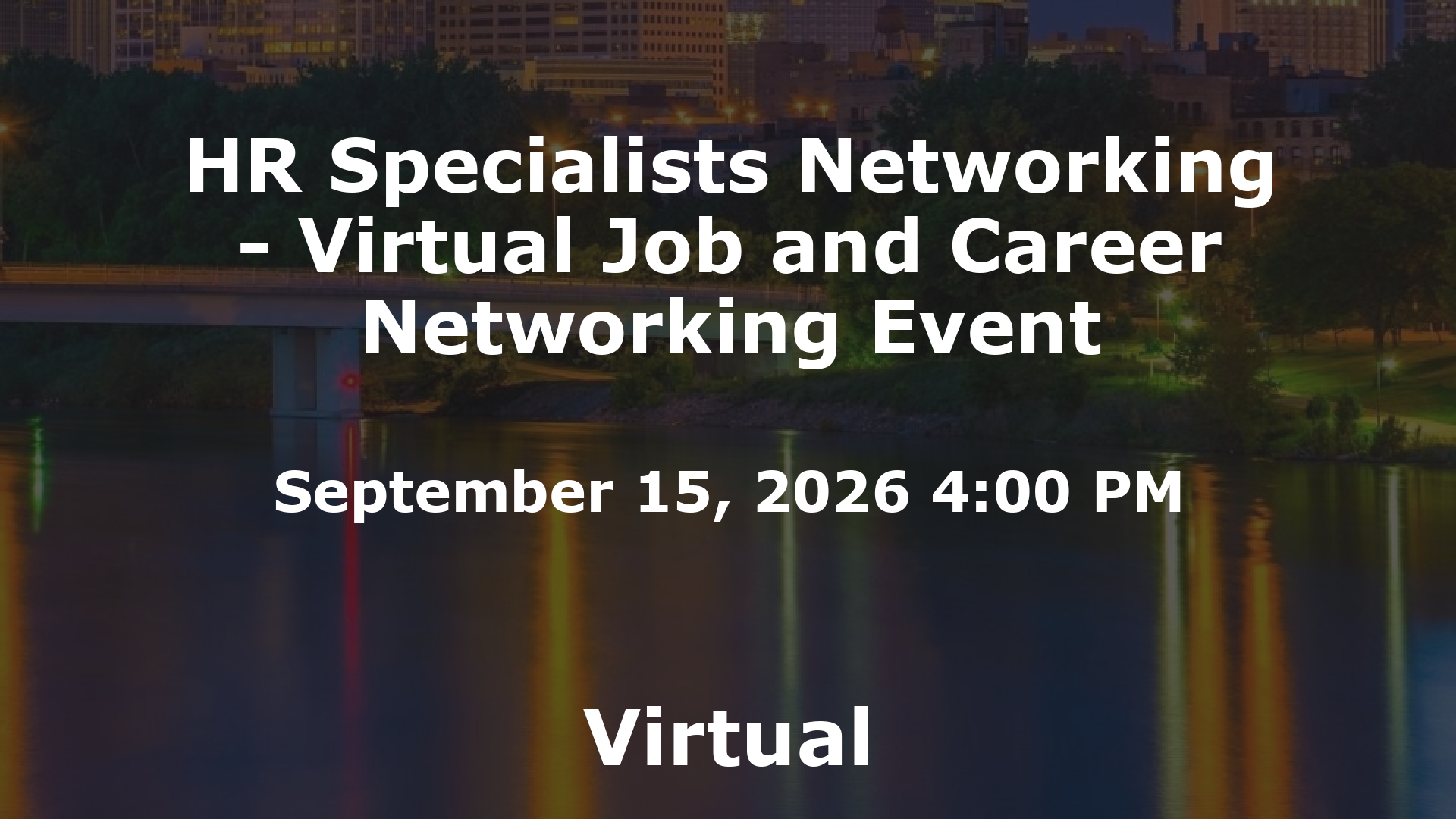 HR Specialists Networking - Virtual Job and Career Networking Event event image